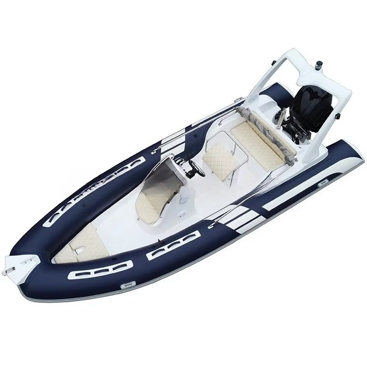파란색 19피트 PVC 에어 폰툰 강화 섬유유리 선체  - Fishing Boat Fiberglass 리뷰 및 가격